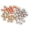 50Pcs Jewelry Making Beads Star Shaped Approx 0.5 Diameter 3 Colors Durable Plastic Widely Used