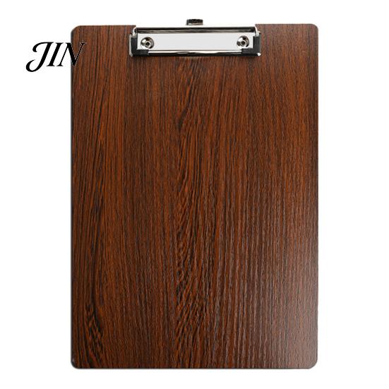 Metal Spring Clip Board Wooden Clipboard with Clip, A4 Letter Size Drawing Sturdy Board, Wood Grain Thicken Hardboard for Office, School Durable