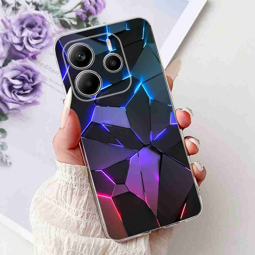 Чехол для Xiaomi Redmi Note 14 Pro 5G, красивый чехол с цветочным сердцем, мягкий силиконовый корпус для Redmi Note 14 Note14 4G, чехол