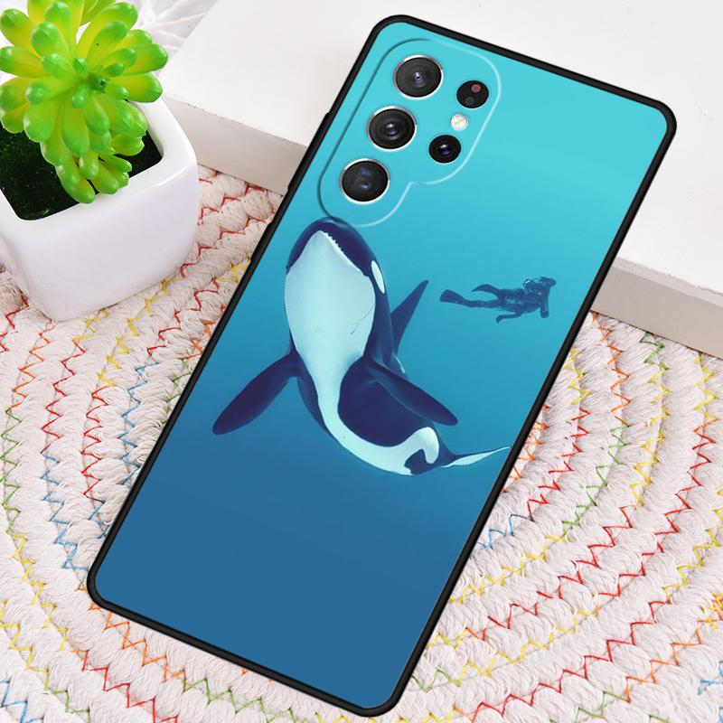 Чехол из мягкого силикона с изображением косатки (орки) для Samsung Galaxy note 10 pro S26 S25 S24 S23 S22 S21 Plus S25Ultra Чехол Capa
