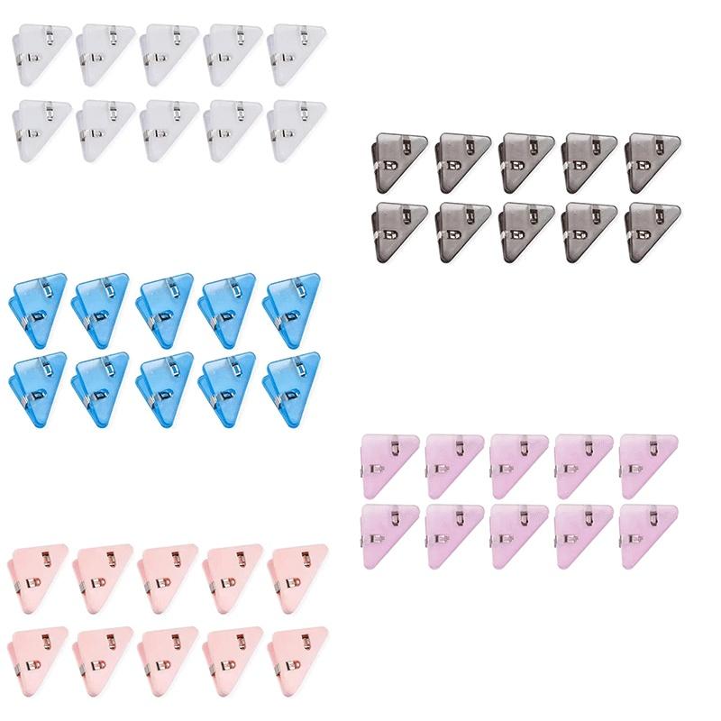 10-50pcs Multi Triangular Corner Clip Multifunctional Student Book Clip Paper Storage Tool Folder Office Desktop Storage Tool