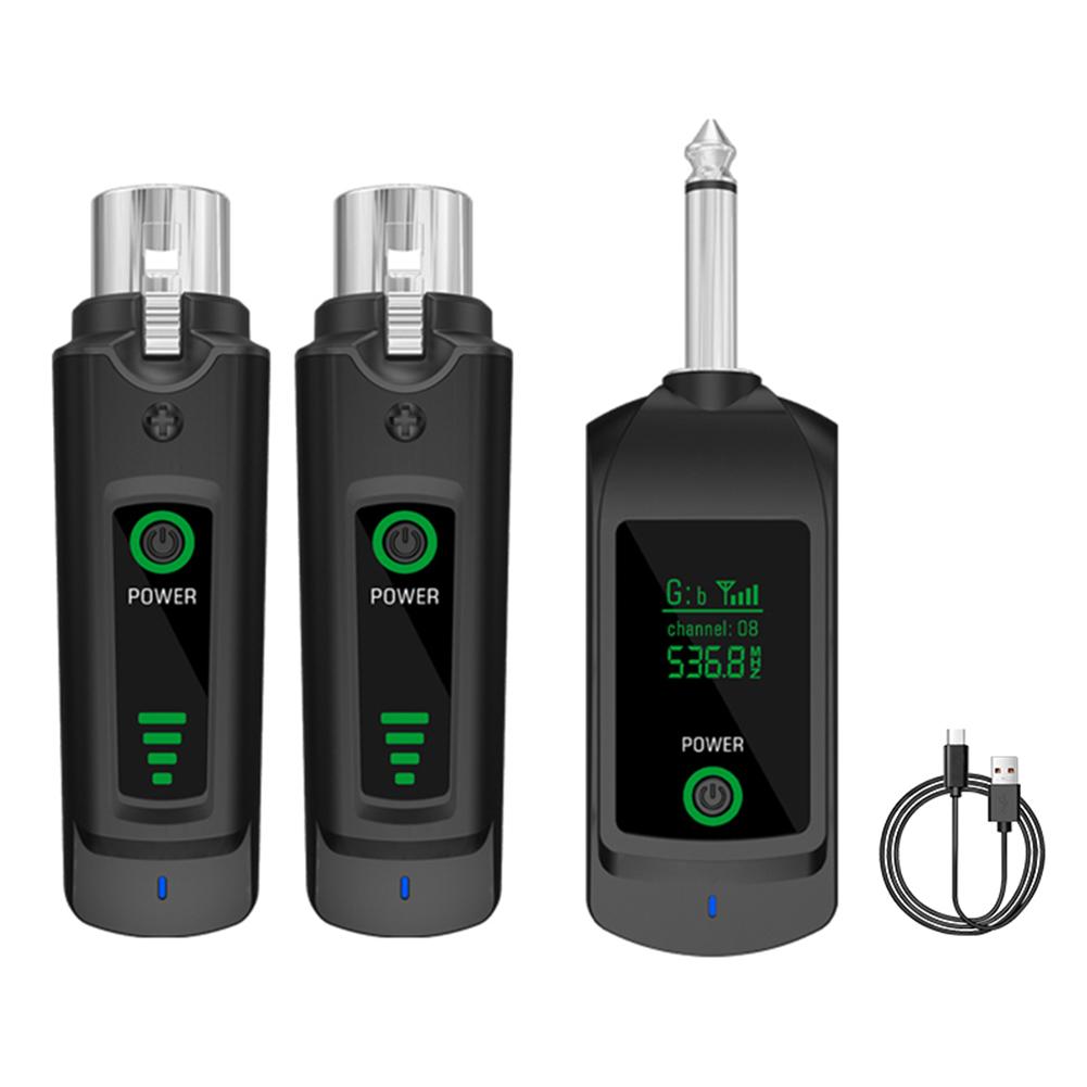 Wireless Microphone Converter UHF XLR Transmitter and Receiver Wired To Wireless System for Audio Mixer Dynamic Mic Electric Gui