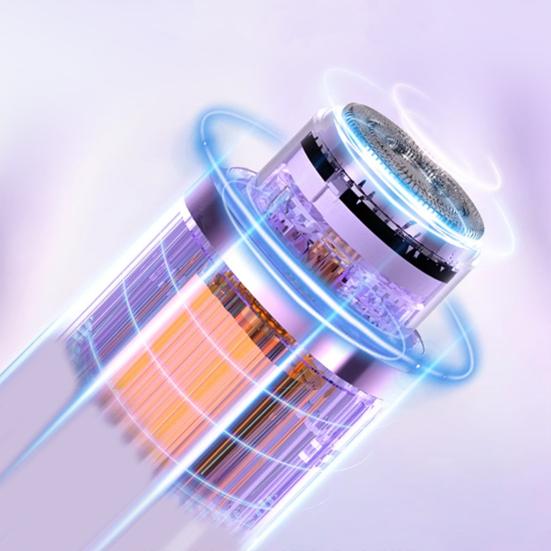 Женская электробритва с двумя головками, USB-перезаряжаемая, водонепроницаемая, портативная, для лица, тела, зоны бикини, рук, ног, эпилятор, бритва, триммер