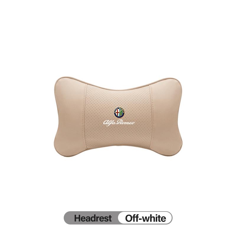 Car Stickers For Alfa Romeo High-quality Leather Car Seat Headrest Memory Foam Comfort Pillow Auto Interior For Alfa Romeo 4C 15