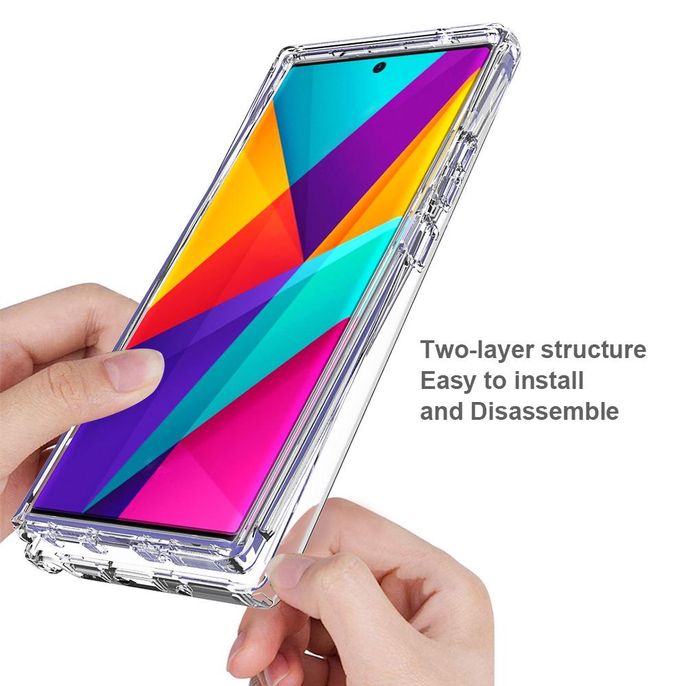 Чехол 360 с двусторонней полной защитой для Samsung S26 S25 Ultra S24 S23 FE S22 S21 Plus, прозрачный протектор экрана, силиконовый чехол