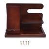 Mobile Phone Base Multifunction Desktop Storage Holder Retro Pine for Glasses Key Watch