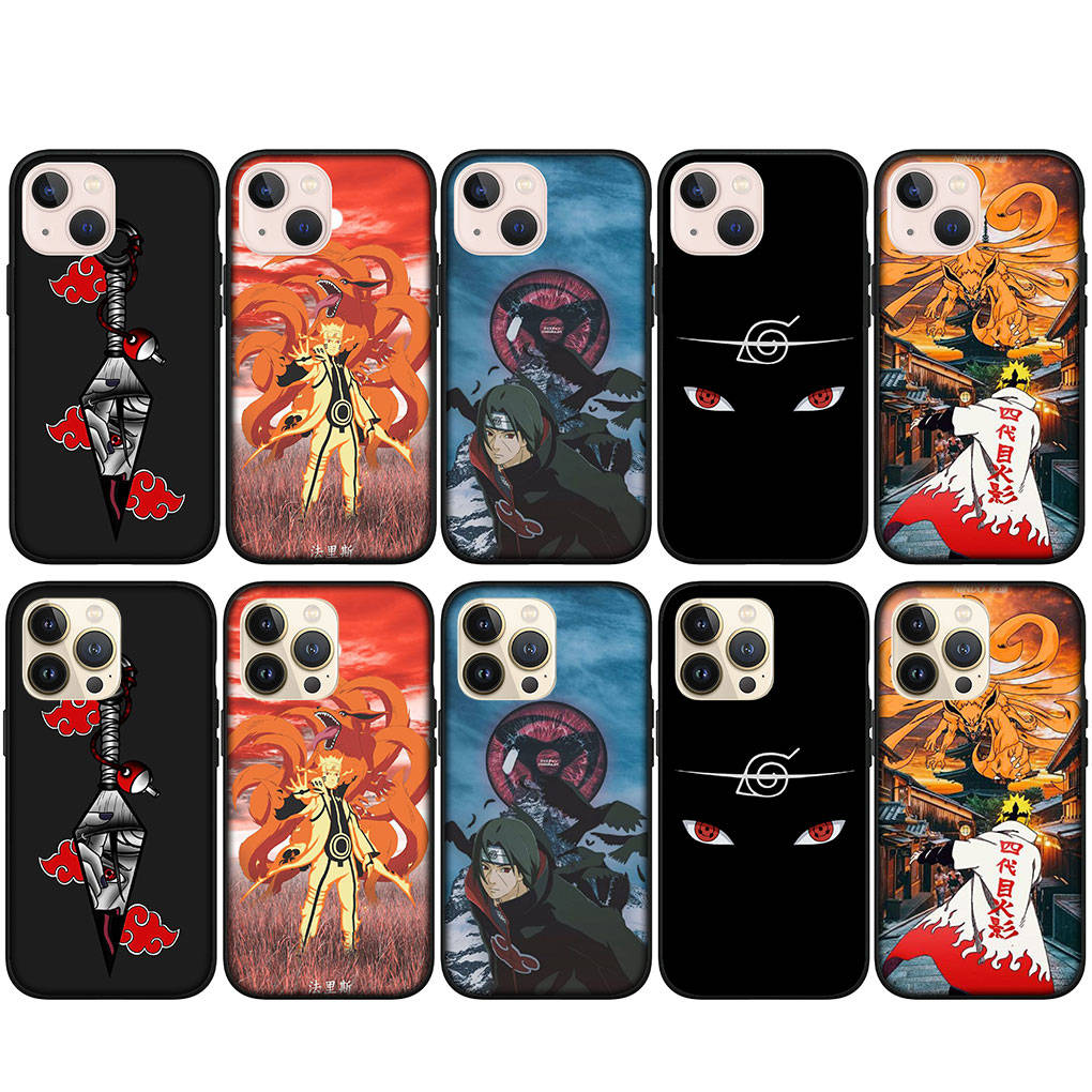 Для iPhone 16 15 X XR Samsung Galaxy S24 S23 Plus Xiaomi Redmi Note 13 12 11 Pro Max 10 14 OPPO Huawei Чехол Акацуки Наруто Итачи Учиха Чехол для телефона