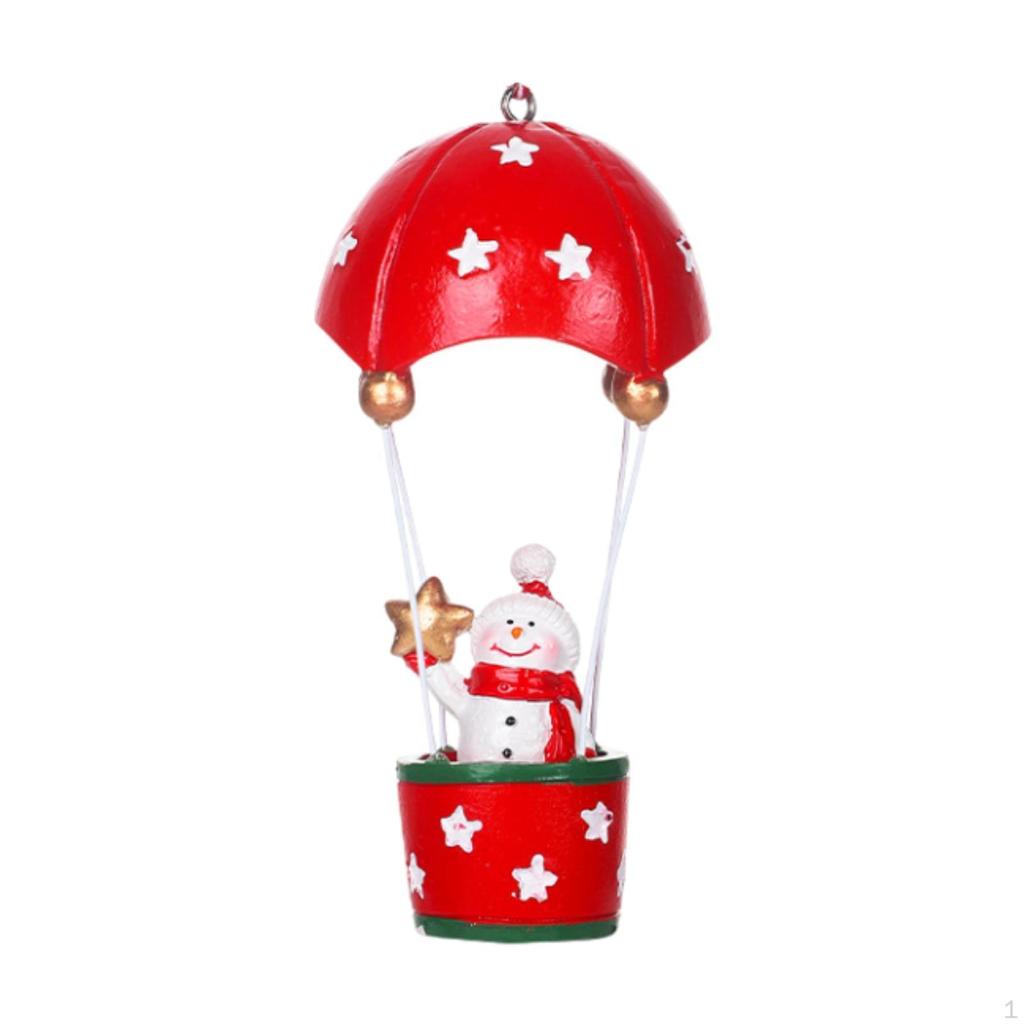 Christmas Hanging Figure Parachute Ornament Tree Decoration Craft Artwork Resin Statue for
