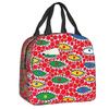 Custom Yayoi Kusama Self-Portrait Insulated Lunch Bags for Camping Travel Dot Leakproof Cooler Thermal Lunch Box Women Children