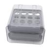 Double Layer Egg Storage Box 32 Lattice Fridge Egg Drawer Stackable Egg Container  For Refrigerator