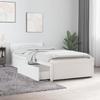 VidaXL Bed Frame with Drawers White 75x190 Cm Small Single 3103474