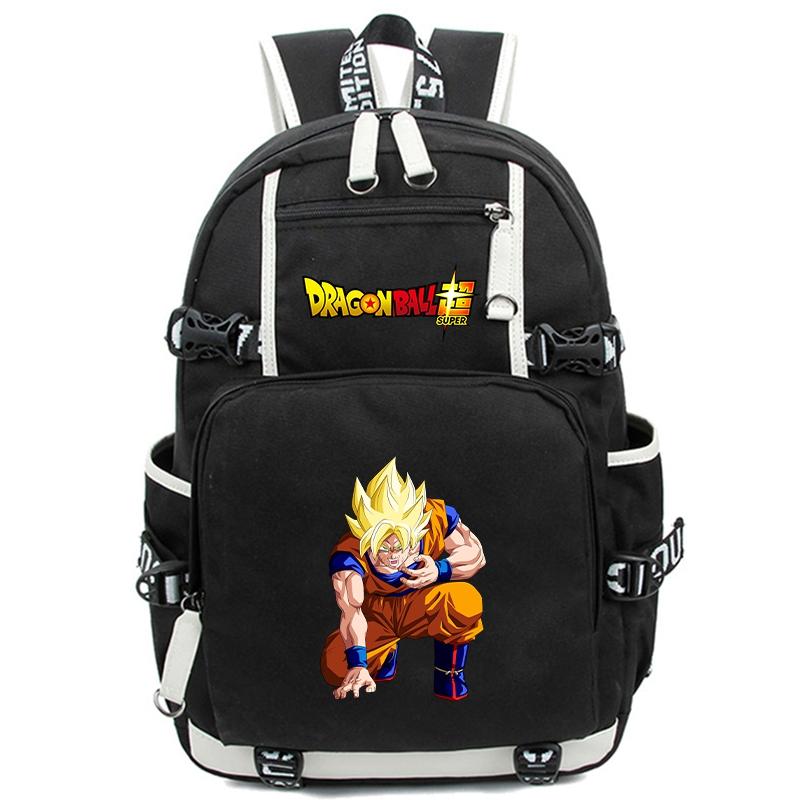 Рюкзак-сумка унисекс в стиле аниме «Dragon Ball» для девочек, мальчиков, студентов, подростков, детей, женщин, большая вместительная сумка для ноутбука, милая повседневная школьная сумка, подарок на день рождения для детей