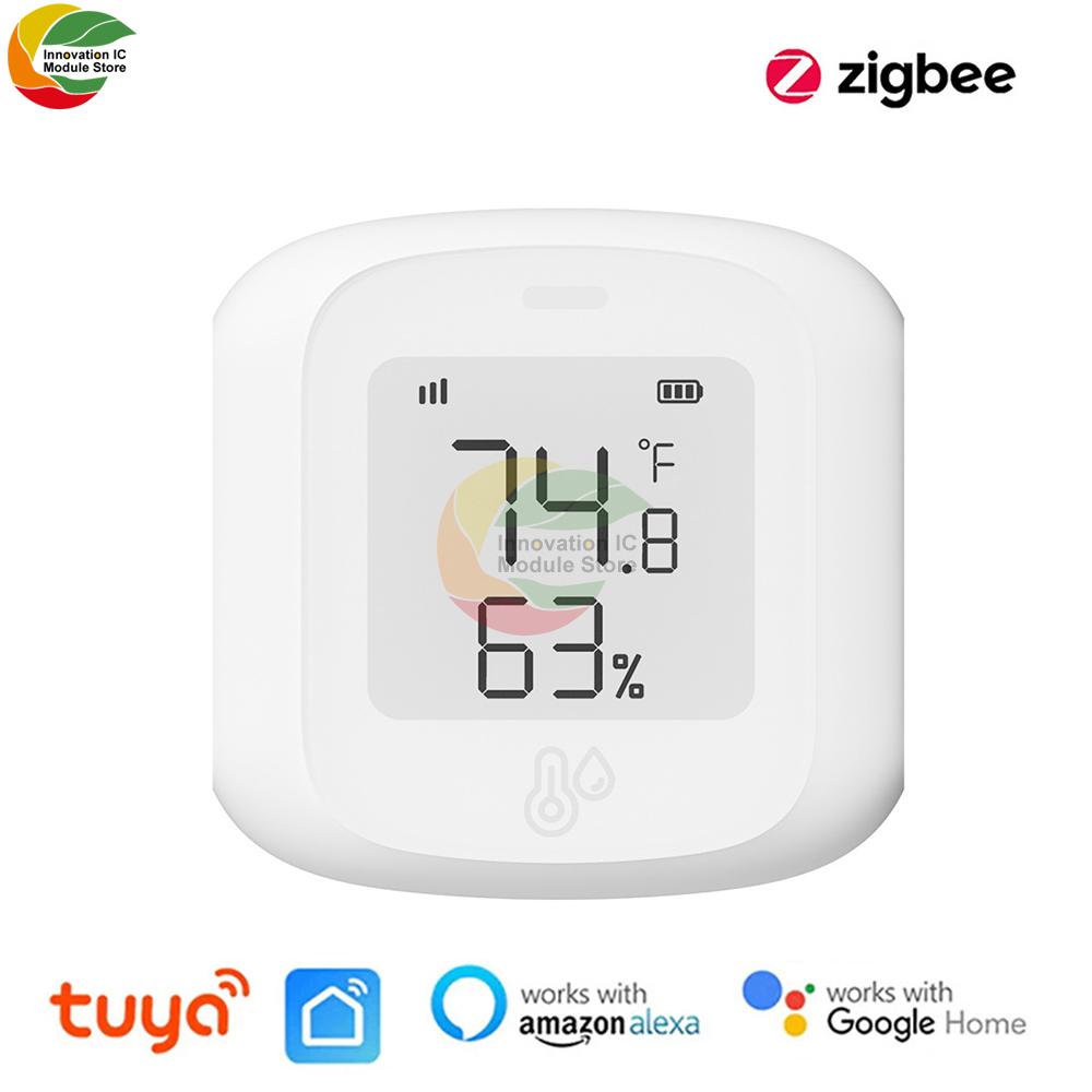 Tuya Умный WiFi/Zigbee Датчик Температуры и Влажности Удаленно Связанный Внутренний Гигрометр с Поддержкой Alexa Google Home