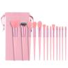 13-Piece Makeup Brush Set, Foundation Brush, Eyeshadow Brush, Highlighter, Loose Powder, Blush, Green Makeup Brush Set