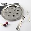 Snail Eating Set Stainless Steel Escargot Plate with Forks, 6/12 Hole Gratin Dish for Oven, Serving Tray Non-Slip Grooves, Elegant Appetizer Seafood,
