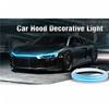 1pc Led Car Hood Lights Seqentuial Universal Headlight Strip Car Decorative Atmosphere Lamp DRL Auto Daytime Running Lights Dome Lights 6