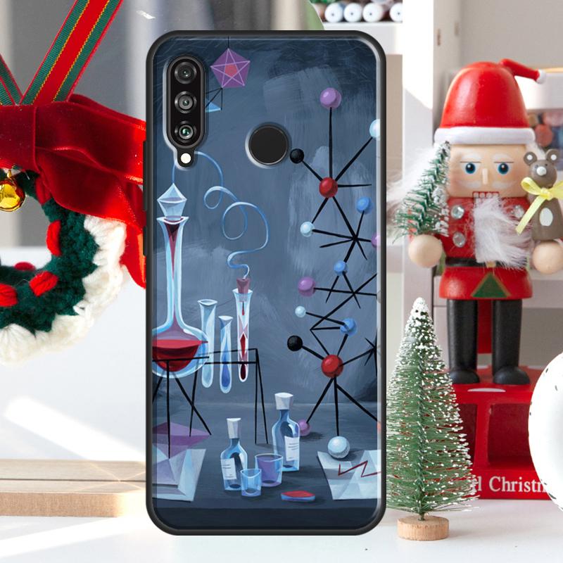 Science Chemistry Style For Huawei Nova Y73 Y60 Y70 Y90 Y72 Y61 Y91 7i 8i 11i 12i 12s 9 10 SE P20 P30 P40 Lite Case