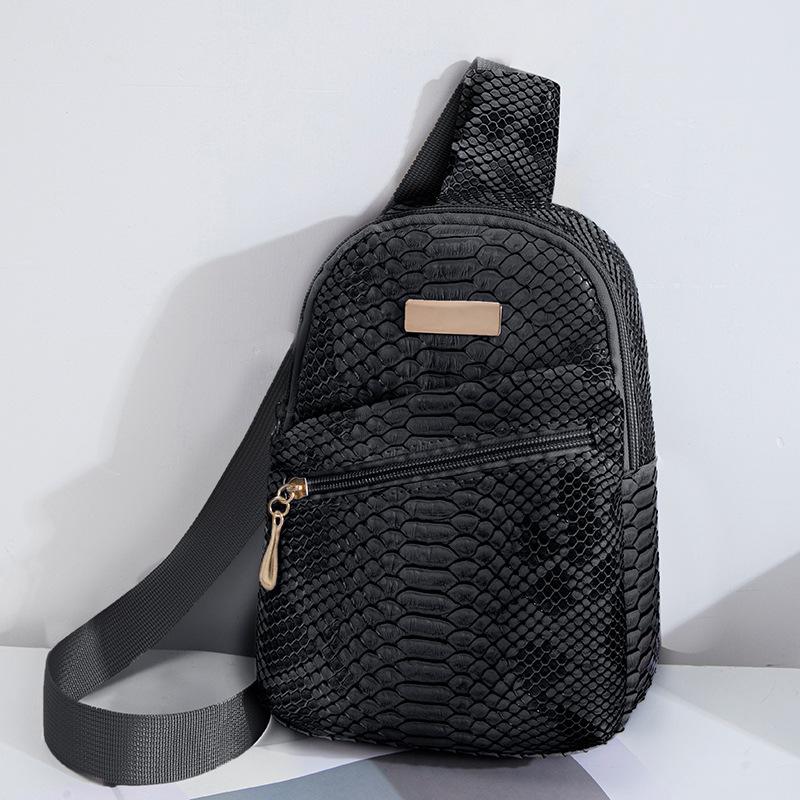 Нагрудная сумка с узором змеи, модная новая сумка-мессенджер большой вместимости, сумка для мобильного телефона, женская маленькая сумка-мессенджер