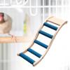 Bird Wooden Ladder Toy, Pet Parrots Climbing Bridge, Wood Perch Stand for Parakeets,