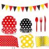 Mickey Mouse Themed Party Supplies Birthday Decorations Party Arrangements Props Paper Plates Paper Cups Tablecloths Paper Towels