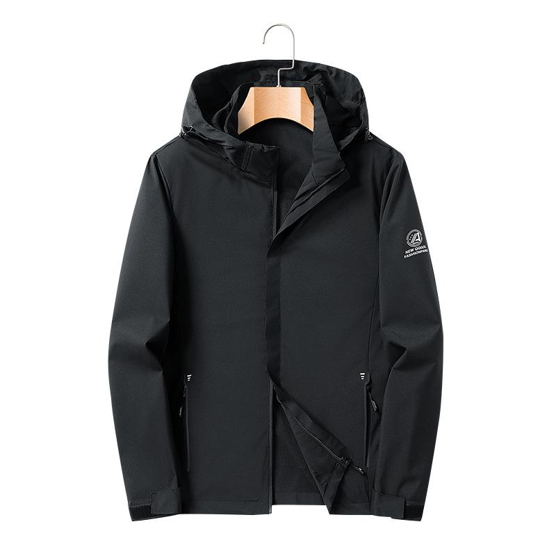 Осень Новая Повседневная Ветрозащитная Куртка с Капюшоном Мужская Уличная Куртка Куртка Мужская Одежда