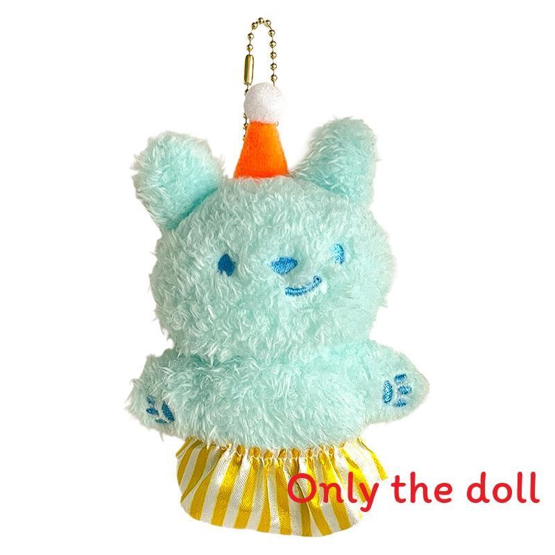 Cartoon Dog Shorts Rabbit Panda Plush Toy Keychain For Kids And Car Decor