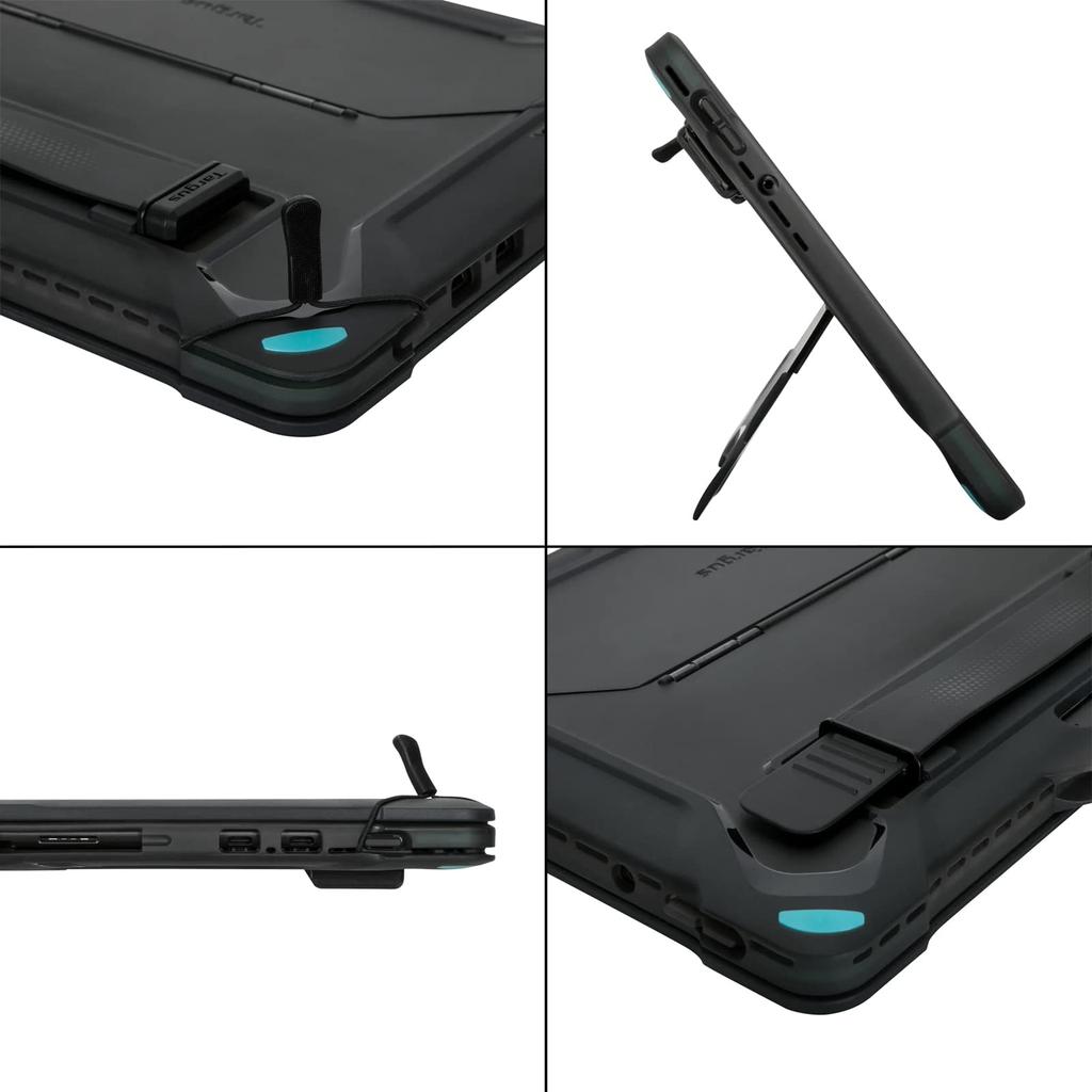 Подлинная прочная поверхность Pro8 Full включает в себя клавиатуру, ручку, регулируемую подставку, ударопрочный и устойчивый к падениям, прочный и стильный [Targus Product] чехол, чехол,