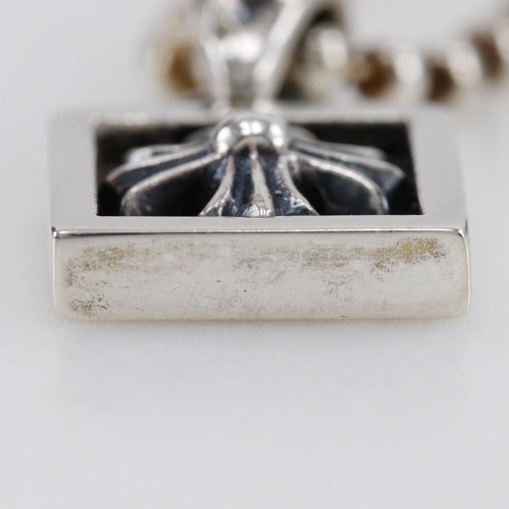 CHROME HEARTS FRAMED CH PLUS Necklace Framed CH Plus Silver925 11.0g Unisex Used