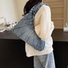 Vintage Denim Women Totes Brand Fashion Causal Shoulder Bag Large Capacity Female Shopper Hobo Armpit Bag CLE