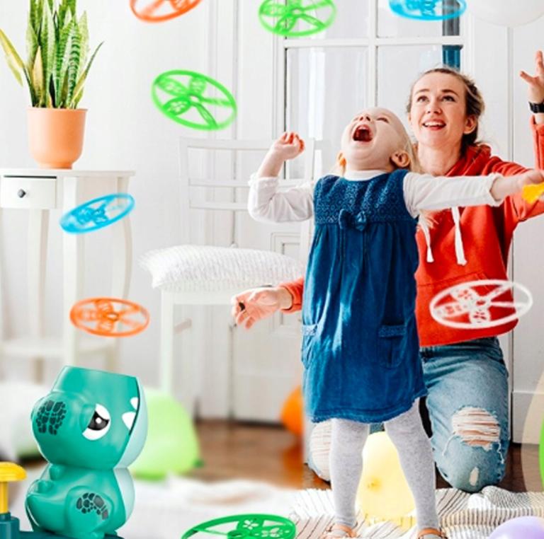 Toy disc launcher dinosaur fun for children boy and girl