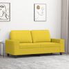 VidaXL 2-seater Sofa Light Yellow 140 Cm Fabric 359396