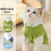 Кошка осень и зима прилив прохладный ветер завязками капюшон свитер кошка средняя и маленькая собака лысый кот плюшевый питомец одежда для кошек