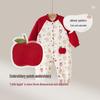 Labby Baby Стеганый Праздничный Красный Комбинезон