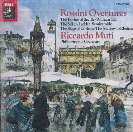CD RICCARDO MUTI PHILHARMONIA ORCHEST Rossini Overtures HCD2020 ANGEL Japan Classical Used