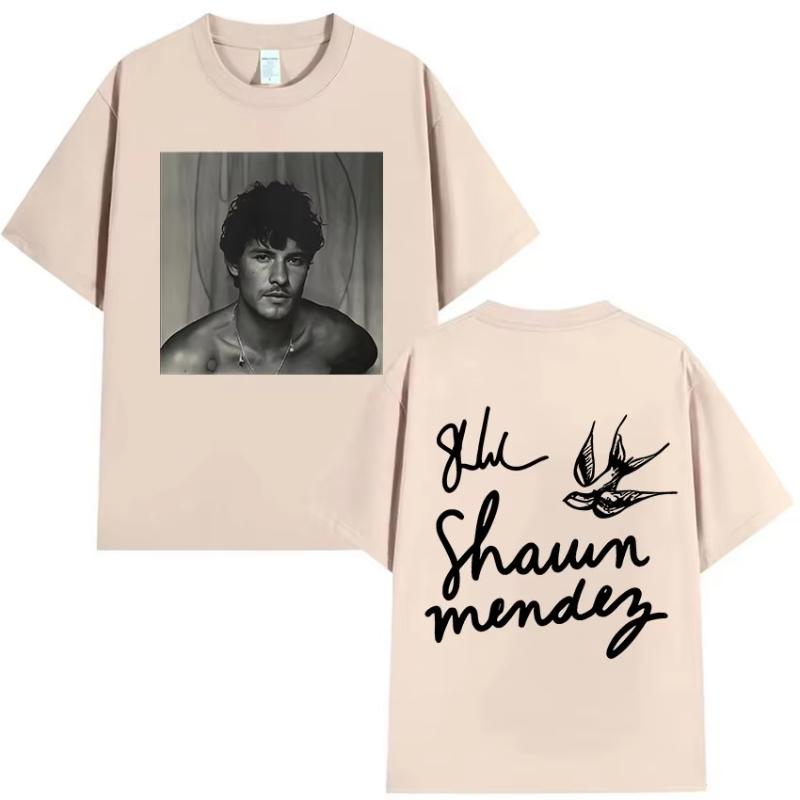 Rapper Shawn Unisexdes Tour 2025 New Album Graphic TShirt Unisexs Hip Hop Gothic Short Sleeve TShirts Vintage Oversized Cotton Tees