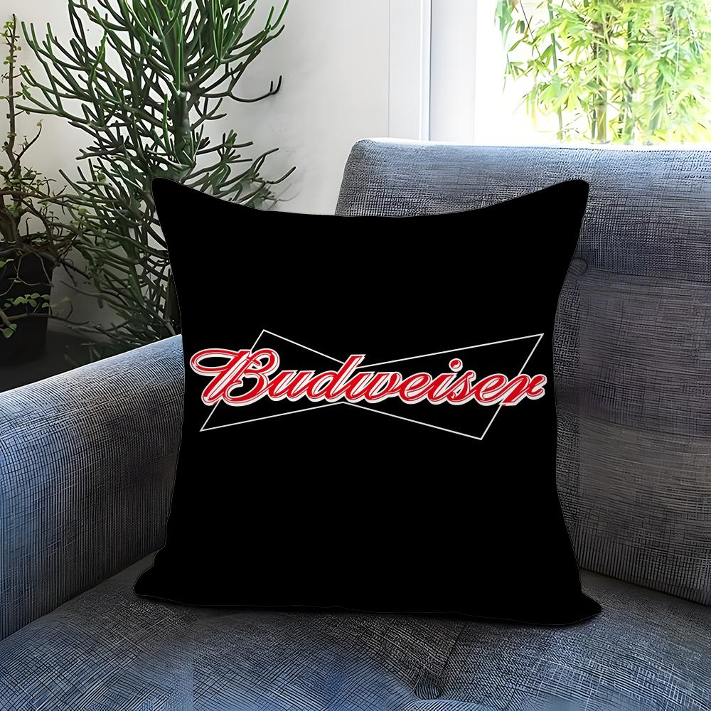 Trendy BBudweisered Cushion Cover Comfortable Reversible Pillow Cover Ideal for Car Sofa Bedroom Beyond