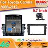9.7" Vertical Style Tesla Screen Android 12.0 Car Radio For Toyota Corolla 2006 2007 2013 GPS Navigation Multimedia Player 2din