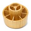 VaeFae Bamboo Pen Holder Circular Rotating Art Supply Holds 420 Desktop Storage for Marker Colored Art Brushes Organizer, Organizer, Pencils, Pens,