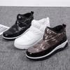 Waterproof Thickening and Cashmere Fashion Cotton Shoes Fashionable and Versatile Large Cotton Shoes, Snow Boots, Women's Short Tube, Flat Bottom