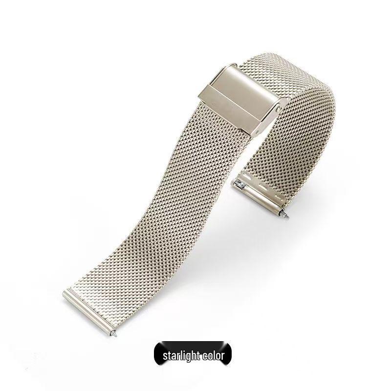 Совместимый ремешок для Huawei iWatch GT4, Двойная безопасная застежка из нержавеющей стали, Миланская сетка