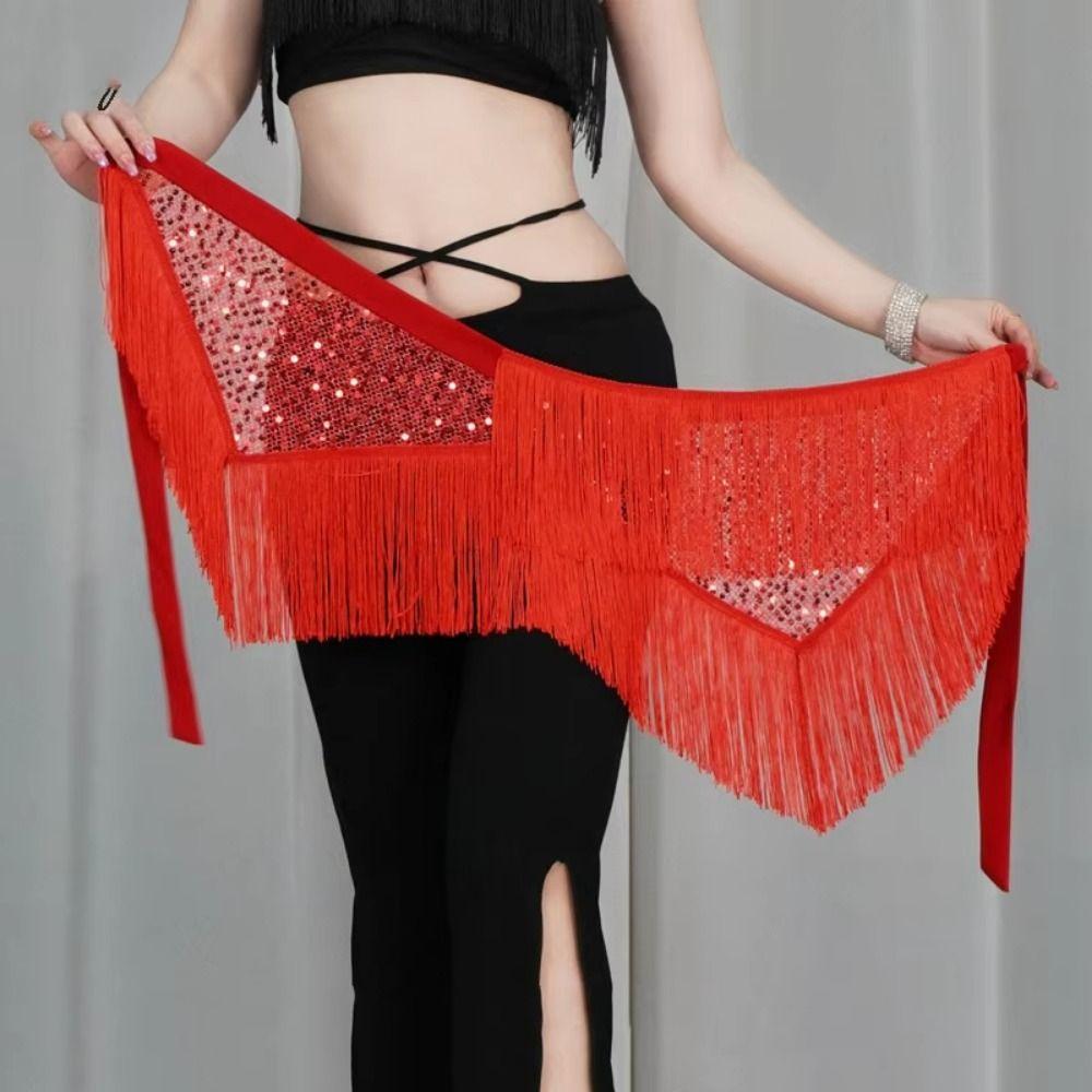 Long Tassel Belly Dance Waist Chain Creative Sequin Waist Chain  Costume Accessories