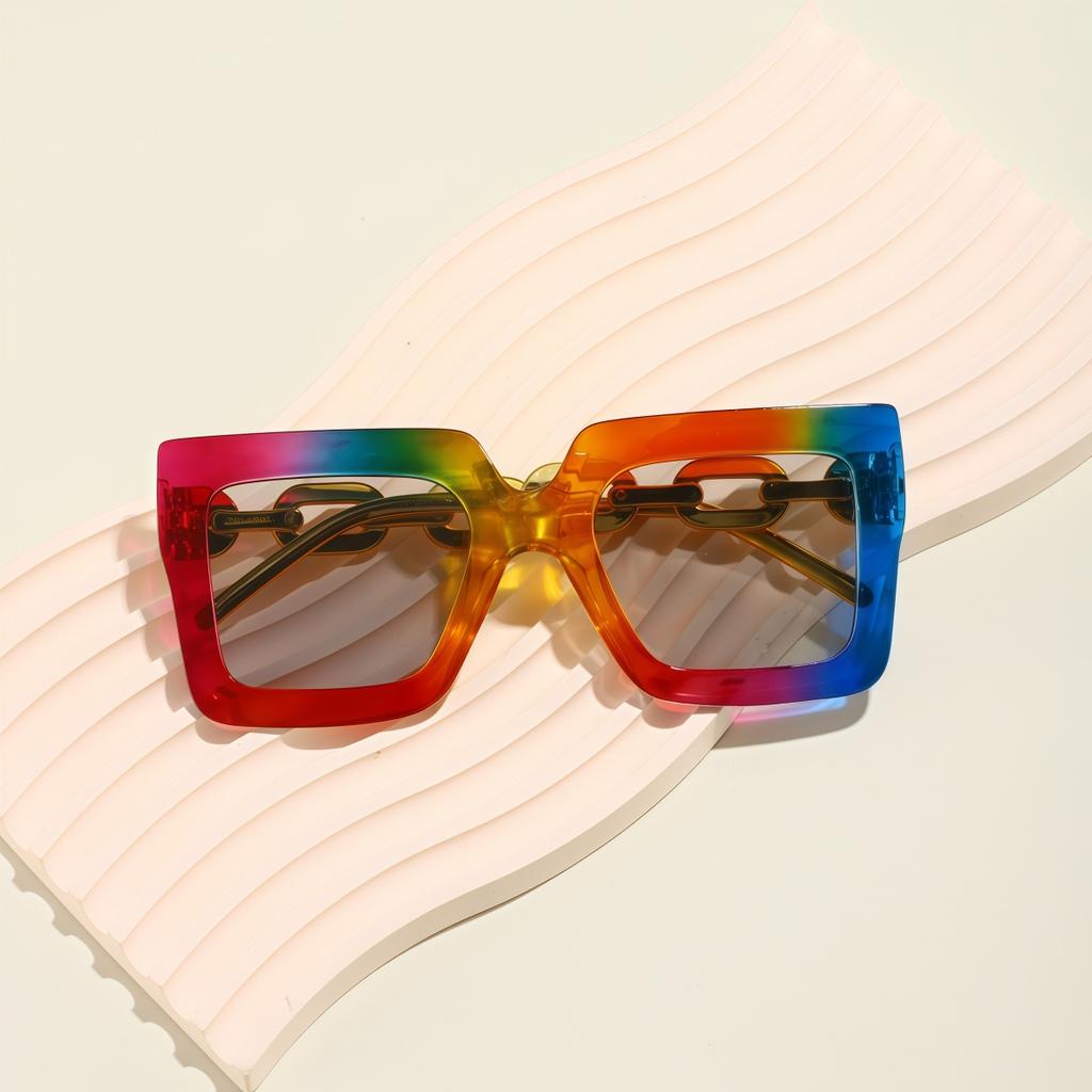 European and American retro style men's and women's fashionable sunglasses trend versatile summer sun shading and UV protection