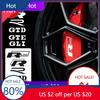 New 1set Car Brake Caliper Sticker Heat Resistant Decal For Volkswagen Tiguan Bora POLO PASSAT CC Touran GOLF Jetta Arteon