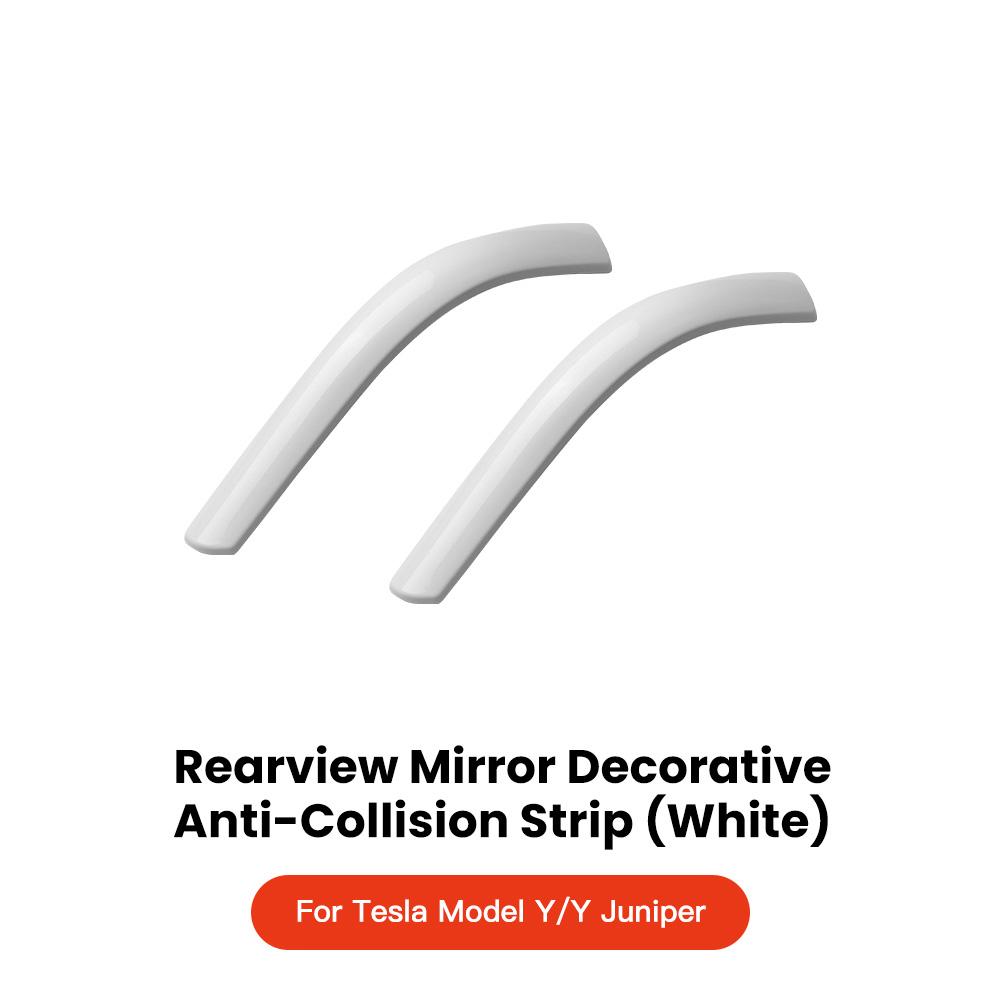 YZ For Tesla Model 3 Y Juniper Highland 2020-2025 2026 Rearview Mirror Anti-collision Strips Trim Anti-scratch Sticker Cover Interior Mirrors6