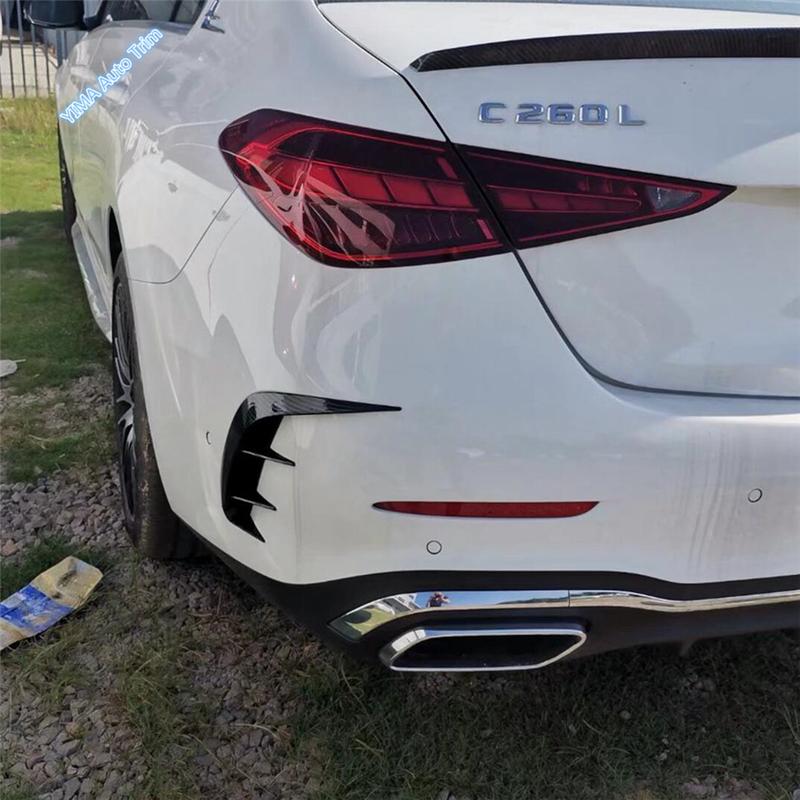 Rear Bumper Spoiler / Tail Exhaust Pipe / Rearview Mirror Cover Trim Accessory For Mercedes-Benz C Class W206 Sedan  - 2024