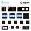 BSEED Zigbee Умные сенсорные выключатели 1/2/3 клавиши Стеклянная панель Рамки для розеток EU Части для DIY-сборки Управление через приложение Tuya Smart Life