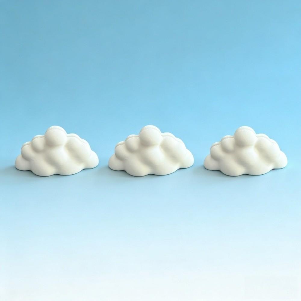 3pcs Cloud-Shaped Photo Holders 3D Printed Photo Display Racks Business Card Holder Home Use