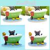 Black Cat Taking A Bath In The Bathtub Resin Ornament For Bathing Scene Photography And Gift Displays
