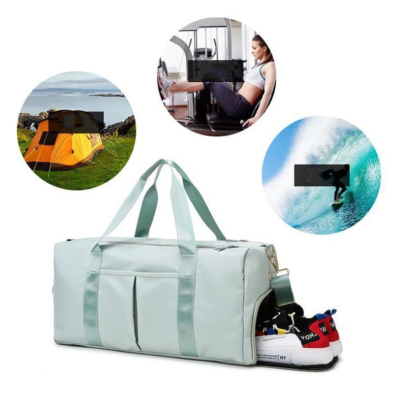 Large Capacity Duffel Bag Folding Extensible Bag Tote Carry On Luggage Handbag Waterproof Duffel Women Shoulder Bags