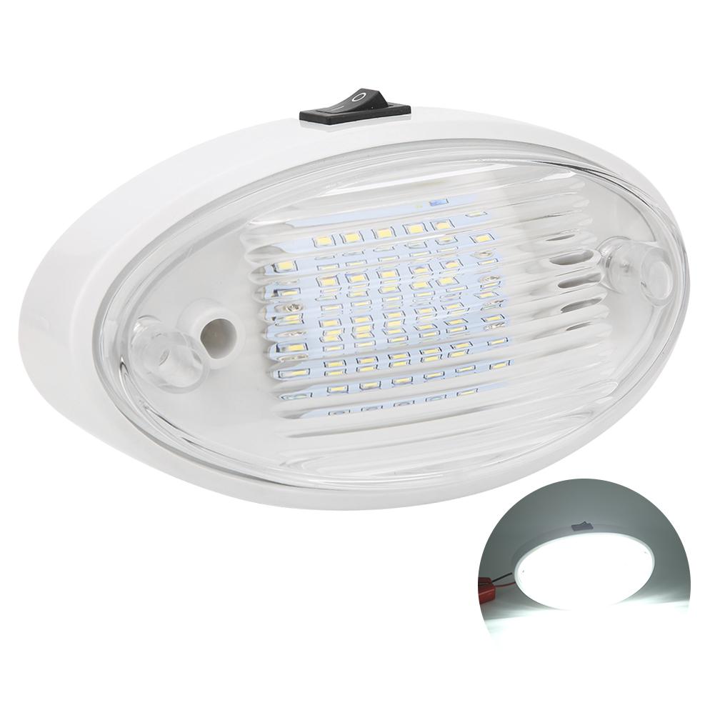 12 В 400 лм светодиодный потолочный светильник высокой яркости для салона автомобиля, автофургона, яхты, лодки, прицепа